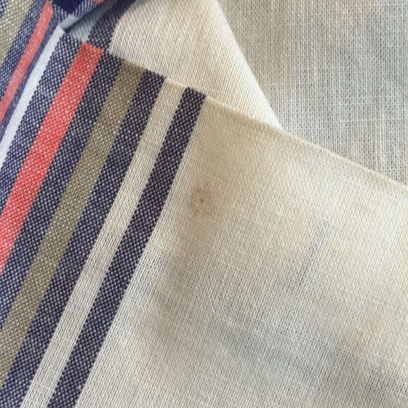 Vintage 70s/80s Counterparts Plaid White, Navy Blue, Red & Tan Plaid Full Skirt - Picture 9 of 12